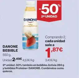 Hipercor DANONE Bebible oferta