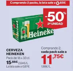 Hipercor HEINEKEN Cerveza oferta