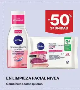 Hipercor NIVEA En limpieza facial oferta