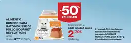 Hipercor Alimento húmedo para gato mousse de pollo gourmet revelations oferta