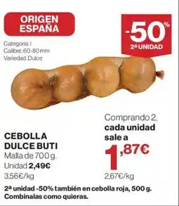 Hipercor Cebolla dulce buti oferta