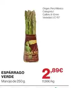 Hipercor Espárrago verde oferta