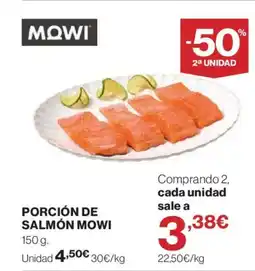 Hipercor MOWI Porción de salmón oferta