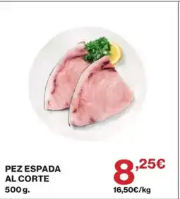 Hipercor Pez espada al corte oferta