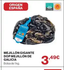 Hipercor Mejillón gigante dop mejillón de galicia oferta