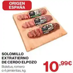 Hipercor ELPOZO Solomillo extratierno de cerdo oferta