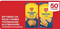 Hipercor SCHÄR En todos los picos y panes tostados sin gluten oferta