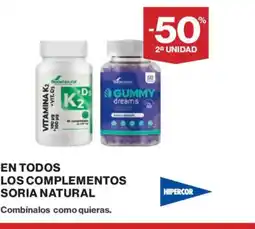 Hipercor En todos los complementos soria natural oferta