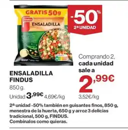 Hipercor FINDUS Ensaladilla oferta