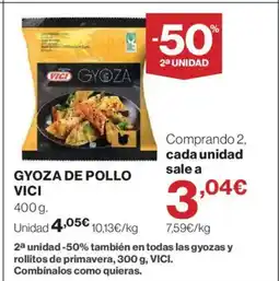 Hipercor VICI Gyoza de pollo oferta