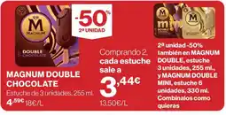 Hipercor MAGNUM Double chocolate oferta