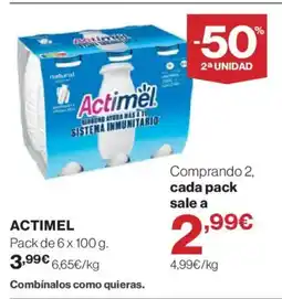 Hipercor ACTIMEL oferta