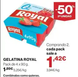 Hipercor ROYAL Gelatina oferta