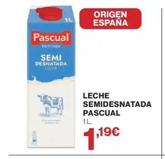 Hipercor PASCUAL Leche semidesnatada oferta