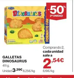 Hipercor DINOSAURUS Galletas oferta