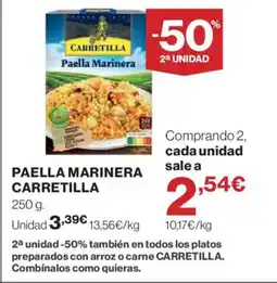Hipercor CARRETILLA Paella marinera oferta