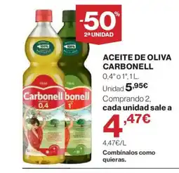 Hipercor CARBONELL Aceite de oliva oferta
