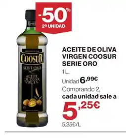 Hipercor Aceite de oliva virgen coosur serie oro oferta