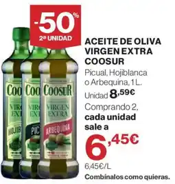 Hipercor COOSUR Aceite de oliva virgen extra oferta