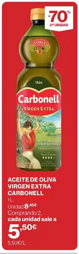 Hipercor CARBONELL Aceite de oliva virgen extra oferta