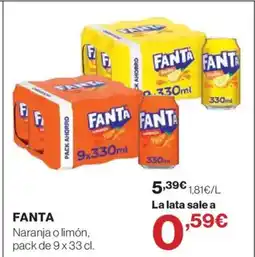 Hipercor FANTA oferta