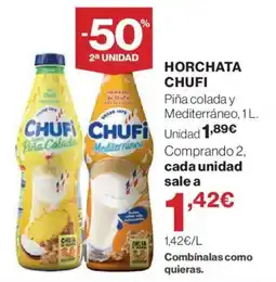 Hipercor CHUFI Horchata oferta