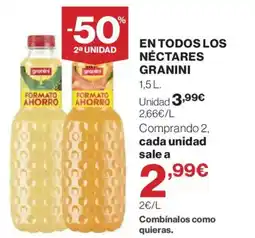 Hipercor GRANINI En todos los nectares oferta