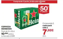 Hipercor HEINEKEN Cerveza oferta