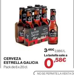Hipercor ESTRELLA GALICIA Cerveza oferta