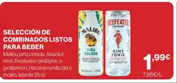 Hipercor Selección de combinados listos para beber oferta