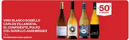 Hipercor Vino blanco godello carlos villanueva, el confidente, pulpo o el godello juan míguez oferta