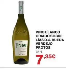 Hipercor PROTOS Vino blanco criado sobre lías d.o. rueda verdejo oferta