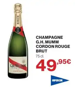 Hipercor Champagne g.h. mumm cordon rouge brut oferta