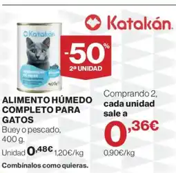 Hipercor Alimento húmedo completo para gatos oferta