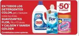 Hipercor En todos los detergentes colon oferta