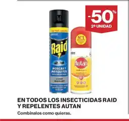 Hipercor En todos los insecticidas raid y repelentes autan oferta