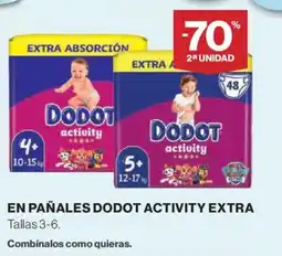 Hipercor En pañales dodot activity extra oferta