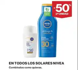 Hipercor NIVEA En todos los solares oferta