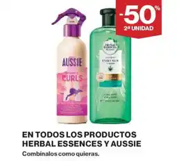 Hipercor En todos los productos herbal essences y aussie oferta