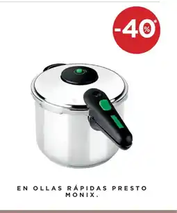 Hipercor En ollas rápidas presto monix oferta