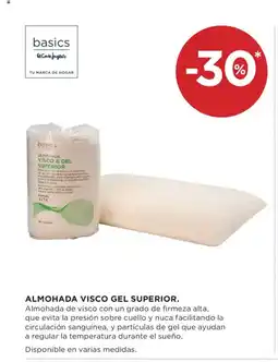 Hipercor Almohada visco gel superior oferta