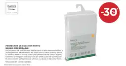 Hipercor Protector de colchón punto bambú impermeable oferta