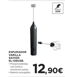 Hipercor SAIVOD Espumador varilla el-126usb. oferta