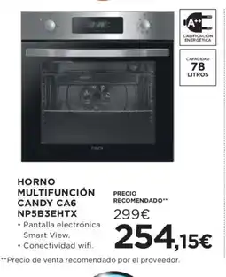 Hipercor Horno multifunción candy ca6 np5b3ehtx oferta