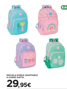 Hipercor Mochila doble adaptable a carro safta oferta