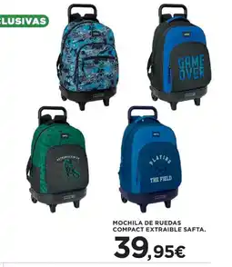Hipercor Mochila de ruedas compact extraible safta. oferta