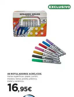 Hipercor Rotuladores acrílicos oferta