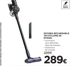 Hipercor DYSON Escoba recargable v8 cyclone 26 oferta