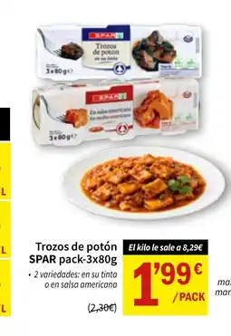 Spar Express SPAR Trozos de potón oferta