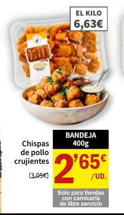 Spar Express Chispas de pollo crujientes oferta